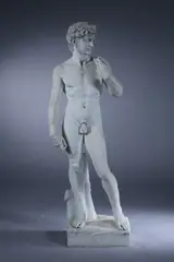 David by Michelangelo Buonarroti, White marble; 20th century, sold Nov 2012