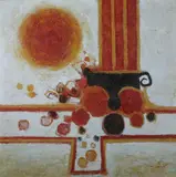 W. Lucas, Abstract, Oil on canvas