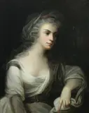 British School, Portrait of Lady, PORTRAIT OF LADY, oil on canvas