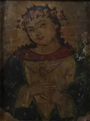 Mexican School, Immaculate Mary, IMMACULATE MARY, oil on tin