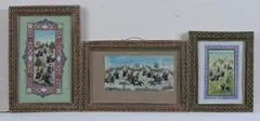 Equestrian Figures by Anonymous, Six ink and color on faux ivory in khatam frames. - Largest: 11 in. x 8 in, sold Nov 2012