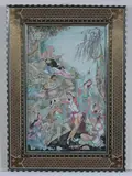 Mahmoud Farshchian, Figures, Six ink and color on faux ivory in khatam frames. - Largest; 19 1/4 in. x 12