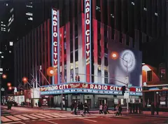 Joseph Michetti, Radio City Music Hall, Oil on canvas