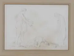 John Flaxman Jr., Behold the Proud Oppressors of My Country, Ink and pencil