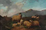 Irish School, Sheep at Rest, SHEEP AT REST, oil on canvas