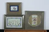Anonymous, Equestrian Figures, Six ink and color on faux ivory in khatam frames. - Largest: 9 x 5 1/4 in