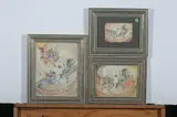 Anonymous, Equestrian Figures, Six ink and color on faux ivory in khatam frames. - Largest: 13 3/8 in. x 9 1/4 in