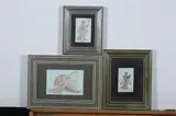 Anonymous, Man, Six ink and color on faux ivory in khatam frames. - Largest: 7 7/8 in. x 5 in