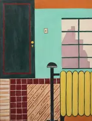 May Janko, Apartment Interior, Oil on board
