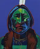 John Neito, RED CLOUD and PLAINS SENTINEL: TWO WORKS, each signed and numbered AP 40/75 lower margin, Color serigraph on board