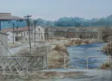 Jeanne Ryan, Old Factory, Watercolor