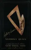 Anthony Quinn, Exhibition Poster, NEW YORK 1989, signed poster