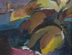 Maria Ender, Abstract, Oil on canvas