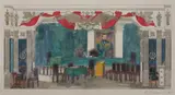Vadim Ryndin, Theater Set, Pen and watercolor