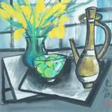 Lin Fengmian, Still Life, Oil on paper