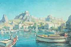 Antonis L. Karafyllakis, Limnos, Oil on canvas