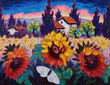 Manfred Heine-Baux, Summer Wind, Oil on canvas