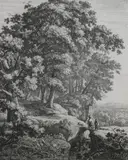Antonie Waterloo, Untitled, LE PEIT BOSSU, etching with trimed margins in good condition