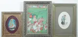 Anonymous, Man, Five ink and color on faux ivory in khatam frames. - Largest: 13 1/2 in. x 9 1/2 in