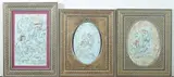 Anonymous, Dancing Couples, Six ink and color on faux ivory in khatam frames. - Largest: