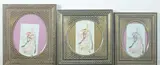 Anonymous, Dancing Beauty, Five ink and color on faux ivory in khatam frames. - Largest: 8 3/4 in. x 4 3/4 in