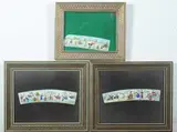 Anonymous, Tribal Life, Six ink and color on faux ivory in khatam frames. - Largest: 9 3/4 in. x 2 in