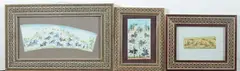Equestrian Figures by Anonymous, Seven ink and color on faux ivory in khatam frames. - Largest: 10 in. x 3 5/8 in, sold Jan 2013