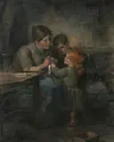 Hannah Clarke Preston MacGoun, Tender Loving Care, Oil on canvas