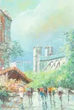 S. Aguilar Navarro, Quai de la Tournelle, Oil on canvas.