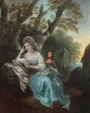 Thomas Gainsborough, Beautiful Young Woman, BEAUTIFUL YOUNG WOMAN, oil on canvas.
