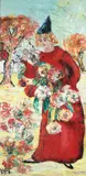 Henri D'Anty, Woman in Red, Oil on canvas