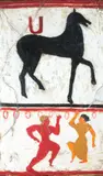 Gianfranco Ronca, Rio de Janeiro, Hart." Mixed media collage on panel