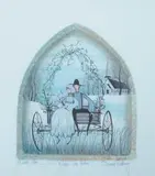 P. Buckley Moss, Anne and Victor, Offset colored lithograph.