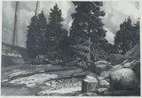 Stow Wengenroth, Booth Bay Harbor, Black and white lithograph