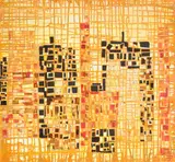 Judy D'Onofrio, Abstract "City,", MD" Abstract Acrylic collage on panel