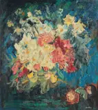 American School, Still Life, Oil on board