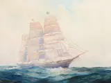 Frederick Leo Hunter, Sailing Ship, Oil on canvas