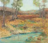 Frank J. Zimmerer, Trees and Plants, Oil on canvas