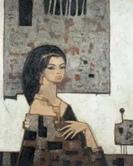 Ivan Sedliský, Portrait of Sophia Loren, Oil on canvas Click here to view supplemental information for this lot.