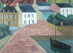 André Even, Port Manech, Oil on canvas
