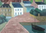 André Even, Port Manech, Oil on canvas