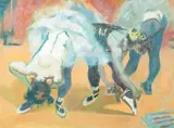 Lucien Fontanarosa, Les Ballerines (The Ballerinas), Oil on canvas Click here to view supplemental information for this lot.