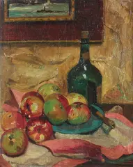 Rudolfo Novelli, Still Life with Apples, Oil on canvas Click here to view supplemental information for this lot.