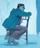 Jacob Kainen, Man Astride a Chair 1962