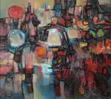 B. Paul Farwell Keene Jr, Canto Hondo #2, Oil on canvas Click here to view supplemental information for this lot.