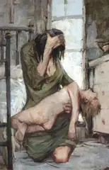 Dolor by Joseph Giunta, Oil on canvas, offered Feb 2013
