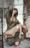 Joseph Giunta, Dolor, Oil on canvas