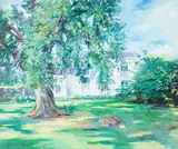 Charles Merrill Mount, Baleyraine House, Sargent had a profound and lasting impact on Mount's classical Impressionist style, in which be painted in buttery, impasto brush strokes and high key pastel colors