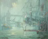 George Thompson-Pritchard, London Fog, Oil on canvas Click here to view supplemental information for this lot.