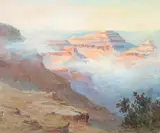 Edwin Minot Dawes, Impressionist Vista of Grand Canyon in Pastel Colors, Oil on canvas Click here to view supplemental information for this lot.